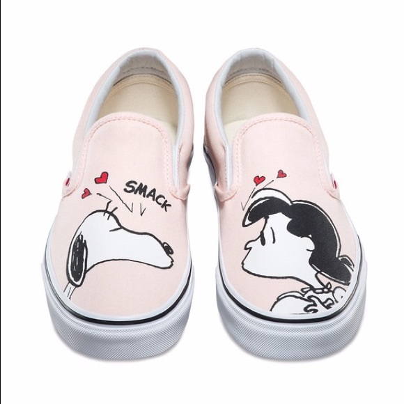 vans slip on peanuts snoopy chex skate shoe